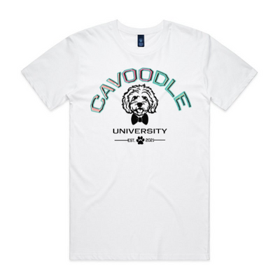 MENS TEE WHITE with 8 Style Print